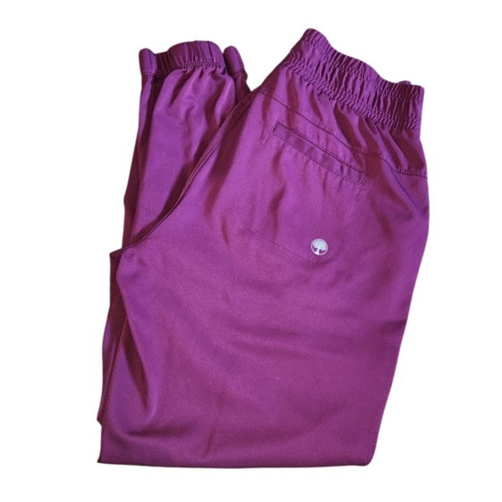 HH Works by Healing Hands Purple Jogger Scrub Pants Womens Medium Drawstring 739